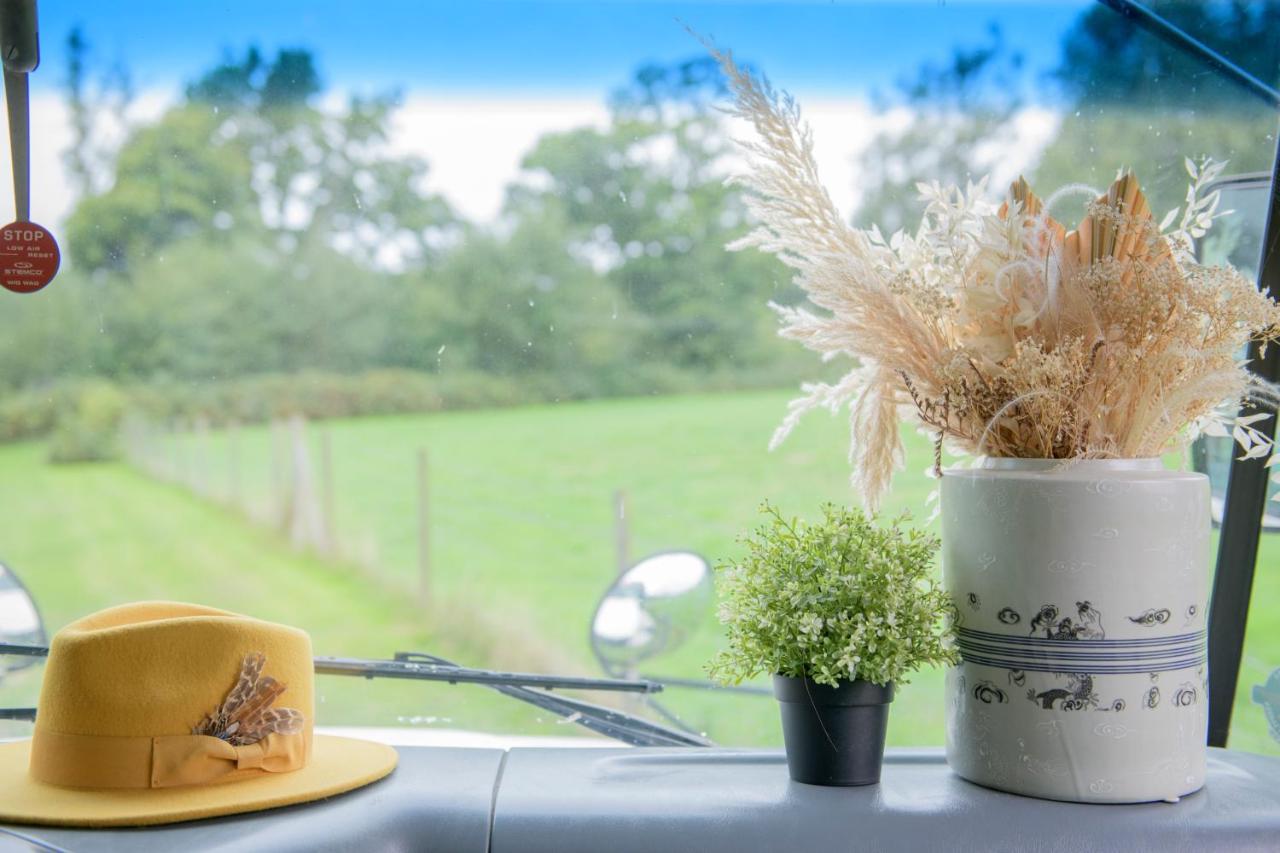 American School Bus Retreat With Hot Tub In Sussex Meadow Uckfield Ngoại thất bức ảnh